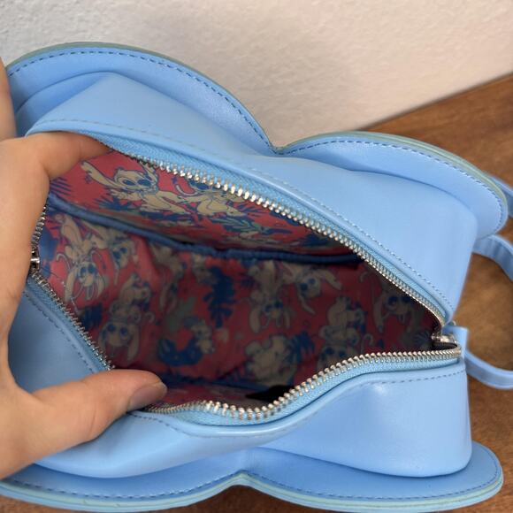 Loungefly Disney Lilo & Stitch Angel Heart Bag Convertible Crossbody Backpack